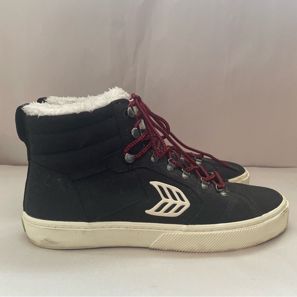 Cariuma Caturi Sherpa Vegan Winter Boots Black High Tops Men’s 12 Women’s 13.5 main image 11